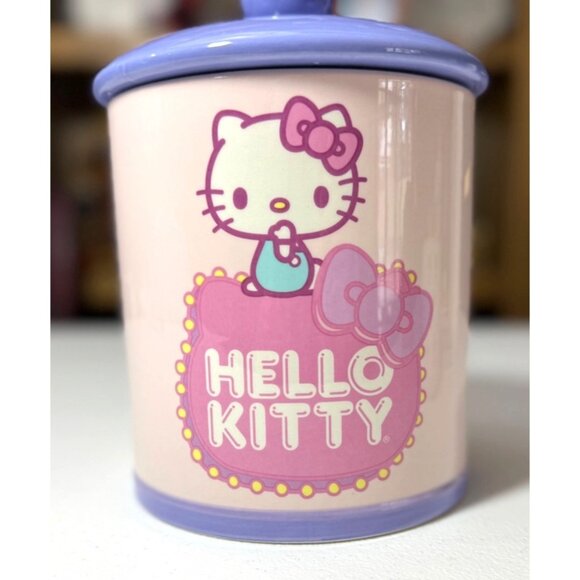 Hello Kitty Ceramic Canister With Lid - Picture 7 of 7